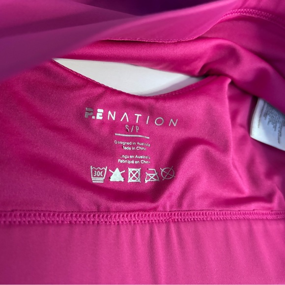 P.E Nation Pink High Impact Sports Bra Size S - Picture 3 of 6